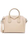 Givenchy Brown Calfskin Studded Antigona Small Satchel (authentic Pre-loved)