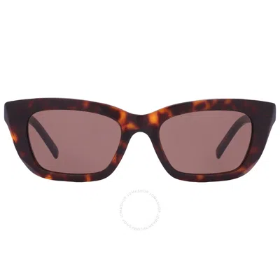 Givenchy Brown Cat Eye Ladies Sunglasses Gv40015u 52e 53 In Brown / Dark