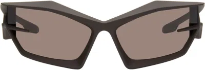 Givenchy Brown Giv Cut Sunglasses In 49e Matte Dark Brown