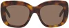 Givenchy Brown ' Bold' Sunglasses In Brown