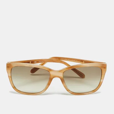 Pre-owned Givenchy Brown Gradient Sgv 811 Square Sunglasses