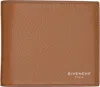 Givenchy Brown Grained Leather Wallet In Brown