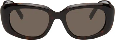 Givenchy Brown Gv Day Sunglasses In Dark Havana/brown