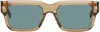 Givenchy Gv Day 53mm Square Sunglasses In Shiny Light Brown/gr