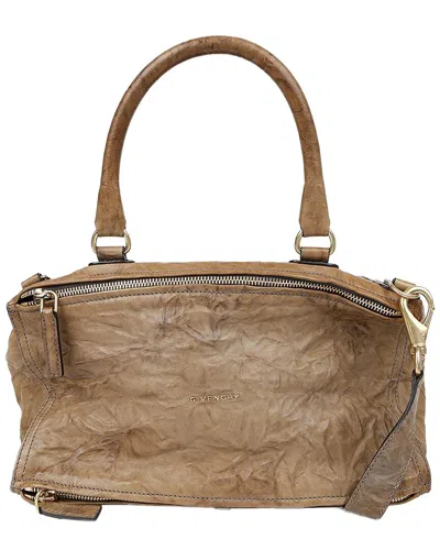 Givenchy Brown Lambskin Pandora Large Tote (authentic Pre-loved)