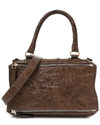 Givenchy Brown Leather Medium Pandora (authentic Pre-loved)