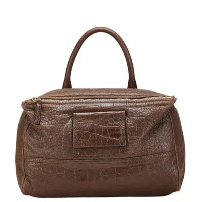 Pre-owned Givenchy Brown Leather Shoulder Bag ()