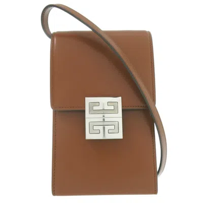 Pre-owned Givenchy Brown Leather Shoulder Bag ()
