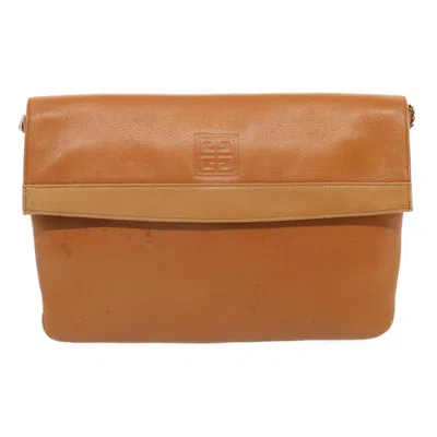 Pre-owned Givenchy Brown Leather Shoulder Bag ()