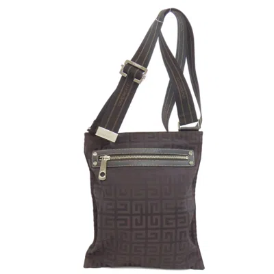 Pre-owned Givenchy Brown Nylon Shoulder Bag ()