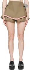 Givenchy Brown Polyester Shorts In 234