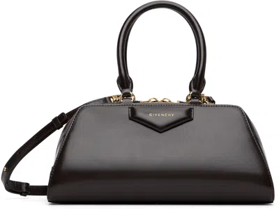 Givenchy Brown Small Antigona East-west Bag In Black