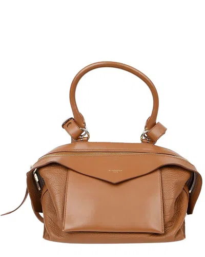 Pre-owned Givenchy Brown Suede Small Tote (authentic Pre-loved)