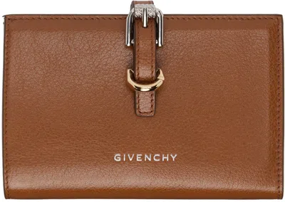 Givenchy Brown Voyou Wallet In 222-soft Tan