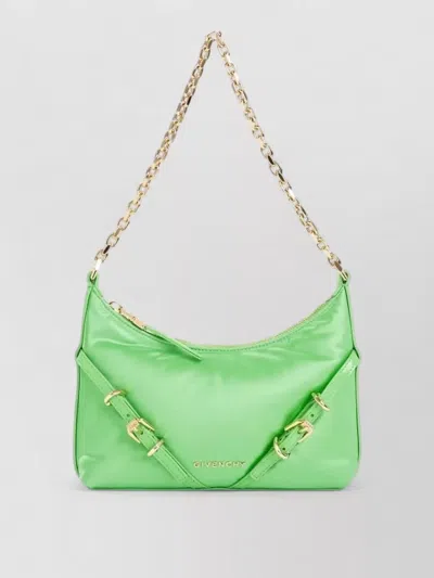 Givenchy Bucket Bag Chain Strap Buckle Detail In Green