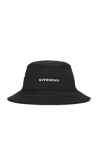 Givenchy Embroidered-logo Bucket Hat In Black