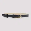 Givenchy Essential Leather Buckle Belt In Black