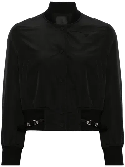 Givenchy Buckle-detail Bomber Jacket In Black