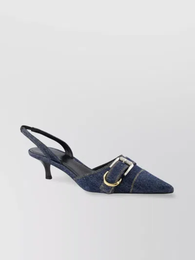GIVENCHY BUCKLE DETAIL KITTEN HEEL POINTED TOE PUMPS