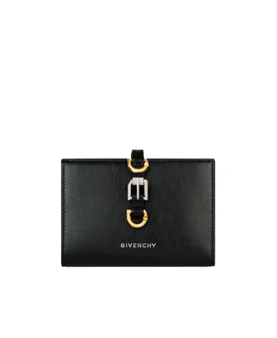 Givenchy Buckle Detailed Bifold Wallet In Black