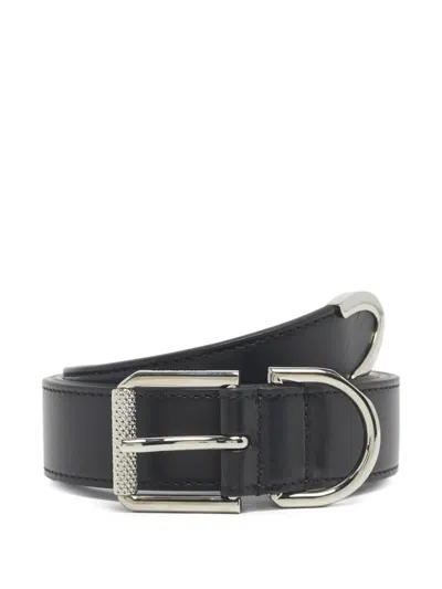 Pre-owned Givenchy Buckle Leather Belt In Black