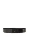 Givenchy Leather Antigona Plaque Belt 40mm Accessories In Black