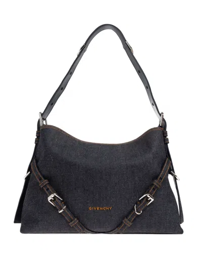 Givenchy Buckle-strap Shoulder Bag In Blue