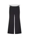 Givenchy Low-waisted Wool Flared Trousers In Black