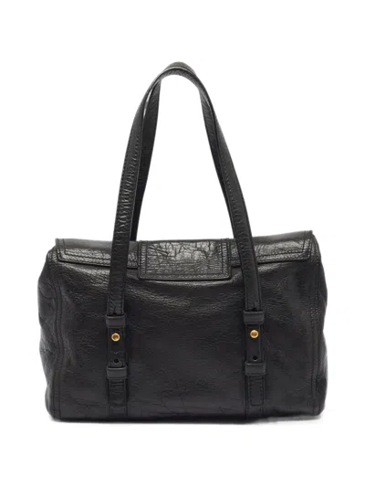 Pre-owned Givenchy Buckle-flap Shoulder Bag In Black