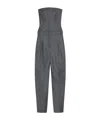 Givenchy Bullet Bustier Tailored All-in-one In Wool In Gray