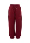 Givenchy Burgundy Trousers For Kids With Logo In Multi