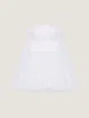 Givenchy Bustier Cape Back Dress In Lace In White