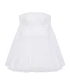 Givenchy Bustier Cape Back Dress In Lace In White