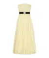 Givenchy Bustier Evening Dress In Organza In Yellow
