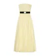 Givenchy Bustier Evening Dress In Organza In Yellow