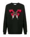 Givenchy Butterfly Logo Pattern Sweater In Black