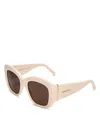 Givenchy Butterfly Sunglasses, 53mm In Neutral