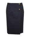 Givenchy Button-decorated Skirt In Black