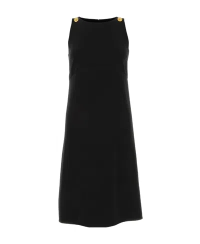 Givenchy Button-detail Sleeveless Dress In Black
