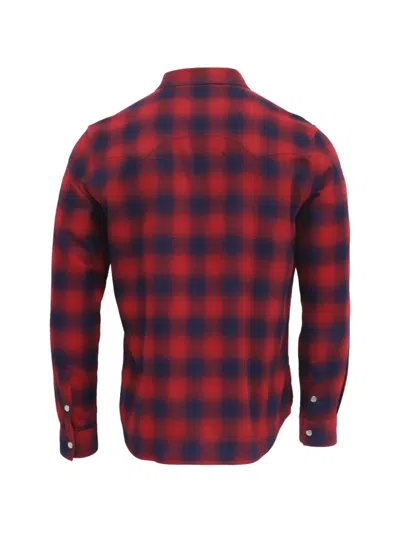 Pre-owned Givenchy Button-down Plaid Flannel Shirt In Red