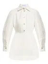 Givenchy Button-fastening Mini Dress In White