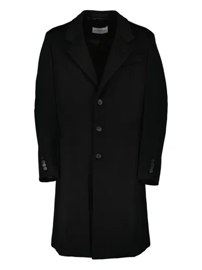 Givenchy Button-fastening Single-breasted Coat In Black