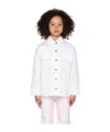 Givenchy Button Long-sleeved Denim Jacket In White