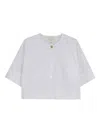 Givenchy Kids Short Sleeve Buttoned Shirt In White