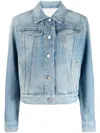 Givenchy Button-up Denim Jacket In 蓝色