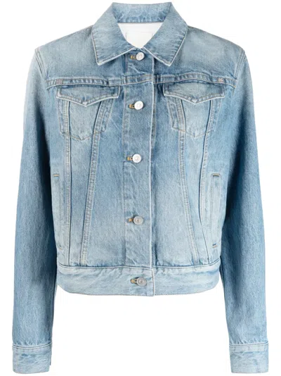 Givenchy Button-up Denim Jacket In 蓝色