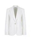 Givenchy Button Wool Blazer In White