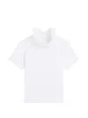 Givenchy Logo Embroidered High-neck Top In White