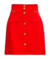 Givenchy Buttoned A-line Mini Skirt In Red