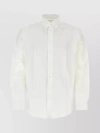 GIVENCHY BUTTONED COLLAR COTTON SHIRT WITH ROUNDED CUFFS